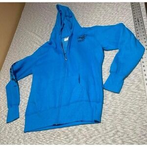 Port Company Blue Silver Spur Saloon zip up hoodie sweater unisex XL. SKU-B642
